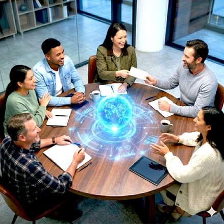 Team Meeting with AI and Leader 2